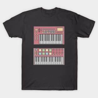 Red Mini Synthesizer T-Shirt